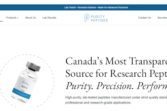 design peptide website fda compliant peptide research peptide store peptide seo