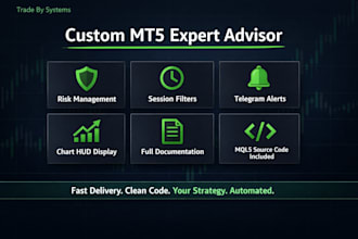 build and develop a custom mt4 mt5 expert advisor in mql5