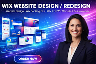 update and fix pages on wix website,  wix booking site, wix business website