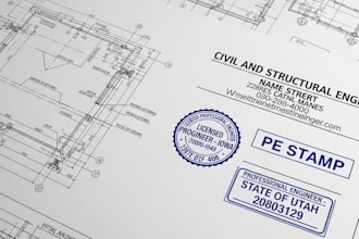 do civil and structural engineer, pe satmp for iowa and utah full permit drawing