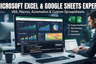your microsoft excel expert for vba, macros, automation and custom spreadsheet