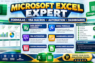 your microsoft excel expert for vba, macros, automation and custom spreadsheet