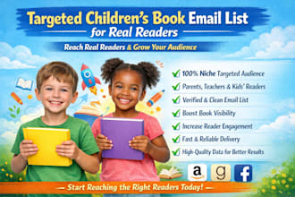 build a targeted children book email list to boost visibility, readers growth