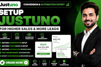 setup justuno segmentatio justuno popup justuno automation cart abandonment