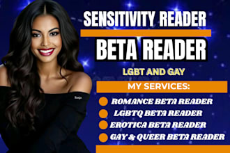 be your gay lgbtq sensitivity beta reader