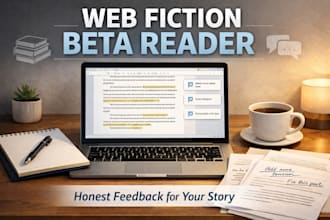 beta read your web novel and give detailed feedback to improve your story