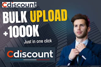 do bulk listing on cdiscount