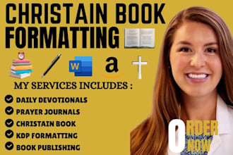 design, format christian ebook, daily devotional, prayer journal christian book