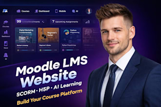 customize moodle theme moodle lms elearning website scorm course h5p moodle quiz