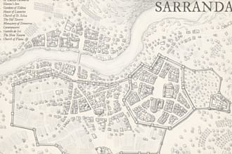 do custom map design vector map illustration city hand drawn and cartography map