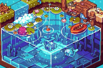 design custom pixel art environments and tilesets for platformers