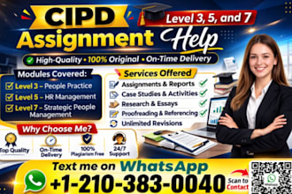 do avado assessments, cipd level 3, 5,7, ilm and cmi tasks