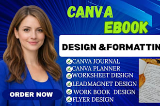 design editable canva journals, planners, and workbooks template