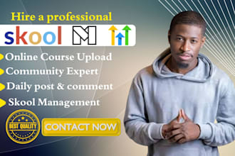 create skool online course and skool credit repair,  skool management expert