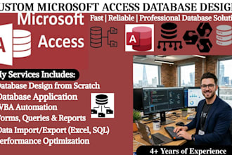 create a microsoft access database application for your business