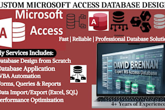 create a microsoft access database application for your business