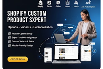 setup shopify custom product zepto globo product easify optis avis products apps