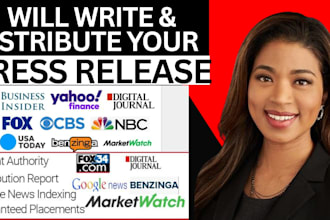 write and distribute press release for product launch PR distribution submit
