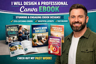 design professional lead magnet, ebook, workbook, freebie and canva template