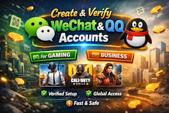 create wechat qq account, wechat for gaming and business
