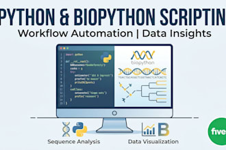 write python script for biology and bioinformatics problems