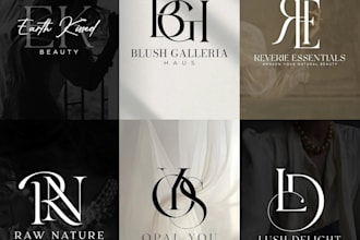 do minimalist beauty, cosmetic perfume spa hair salon logo design
