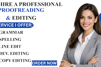 professionally edit and proofread your manuscript