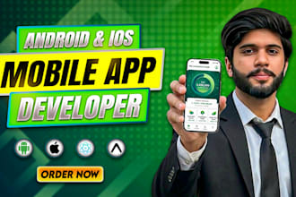 be your react native developer to make mobile app for android ios using expo