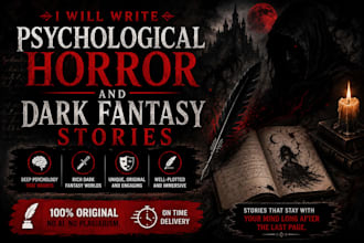 write psychological horror and dark fantasy stories