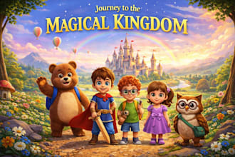 do children story book illustration, children story book and story book cover
