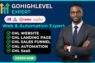 build gohighlevel website ghl sales funnel ghl landing page ghl automation