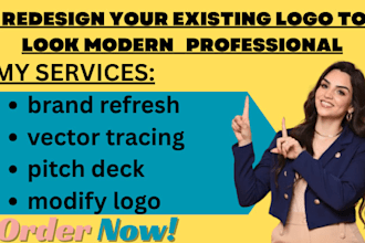 give your existing logo a modern professional makeover for brand impact