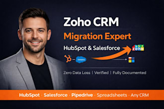 zoho CRM migration from hubspot and salesforce for healthcare
