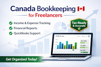 do canada bookkeeping for freelancers income expense tracking and reports