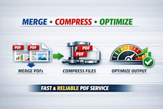 merge, compress and optimize your PDF files professionally