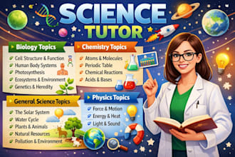 be your kids tutor for math , english and science