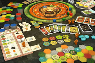 do board game design card game development illustration with unique gameplay