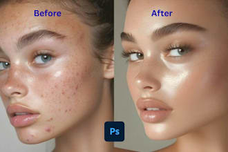 do high end skin retouching, photo, and beauty retouching