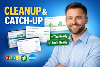 cleanup catch up and reconcile zoho books for accurate tax ready financials