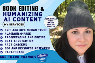 humanize ai content edit rewrite remove ai content novel humanize proofreading