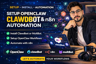 setup openclaw open claw clawdbot n8n automation moltbot install clawdbot