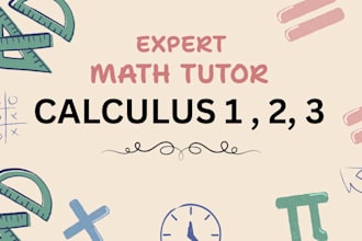 tutor you in calculus 1, calculus 2, and multivariable calculus