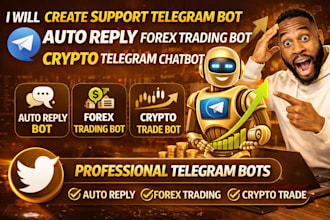 create support telegram bot auto reply forex trading bot crypto telegram chatbot