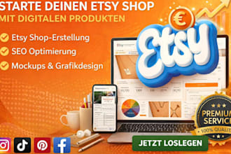 setup etsy shop branding promotion product research keyword search seo marketing