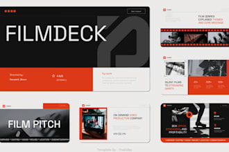 create film pitch deck video TV show media movie budget pitch deck presentation