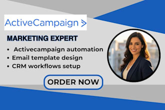 setup activecampaign automation email template crm workflows
