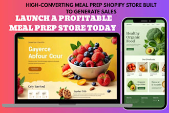 design meal prep website food delivery website meal prep food shopify website