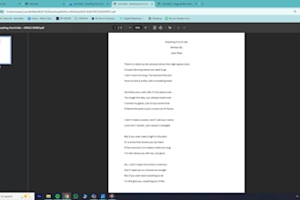write original, emotional song lyrics based on your story or theme