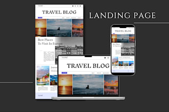 create a modern high converting UX UI landing page in figma