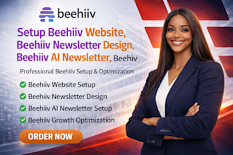 setup beehiiv website, beehiiv newsletter design, beehiiv ai newsletter, beehiv